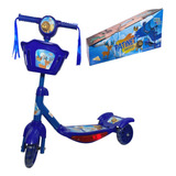 Patinete Arcani Toys Radical Azul Para Crianças Com Cesto