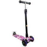 Patinete Flash Infantil Trinete Radical 3 Rodas Com Luzes 