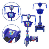 Patinete Infantil Masculino Turma Do Problems Musical Led