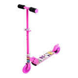 Patinete Infantil Menina Menino Adolescente Ajustavel Dobra Cor Rosa