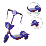 Patinete Infantil Radical 3 Rodas Ajustável Com Luz E Som