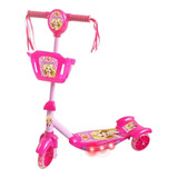 Patinete Infantil Radical Meninas 3 Rodas Musical-luz E Som