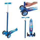 Patinete Infantil Triciclo Regulável Com Freio Azul