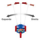Patinete Skatenet Led Iniciante Base Larga Azul Bandeirante