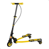 Patinete Trinete Ski Frog Amarelo 3 Rodas 60kg Abre Fecha