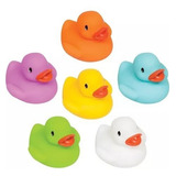Patinhos Coloridos Para Banho Esguicha Água Buba Kit 6 Peças