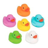 Patinhos Para Banho Esguicho De Água Cores 6 Unid +6m Buba