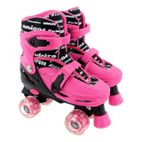 Patins 4 Rodas Judy Adventure Roller Skate C/ Luz Nas Rodas