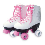 Patins Clássico 4 Rodas Branco Tam 31-32 - Fun Radical Lr
