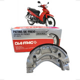 Patins Freio Dianteira E Traseira Crypton 115 2011 Sapata 