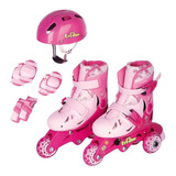 Patins In-line Tri-line Rosa 26 A