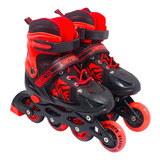 Patins Infantil 4 Rodas Inline C/ Led Varios Tamanhos Cores