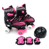 Patins Infantil Roller Quad Ajustavel Nº