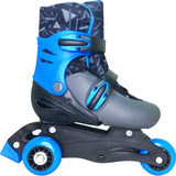 Patins Infantil Triline 3 Rodas Ajustável Menino 31/34