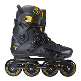 Patins Inline Freestyle Traxart Revolt Turbo Black Gold 80mm