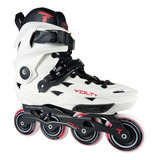 Patins Inline Roller Traxart Volt+ Plus 2.0 Branco Freestyle