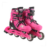 Patins Mickey E Minnie Infantil 4 Rodas Roller Kit Proteção