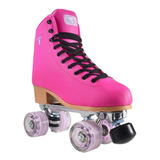 Patins Quad Infantil Roller Foxxy Rosa Traxart + Brinde 
