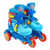 Patins Roller Azul Infantil Ajustavel 30-33