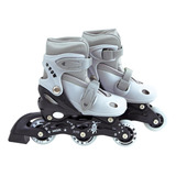 Patins Roller Cinza Tamanho P 31 34 Mor