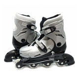 Patins Roller In-line 34/41 Cinza Ou