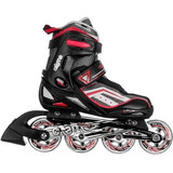 Patins Roller Inline Crème Abec 7 Roda 76 Vermelho N 36 A 39