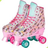 Patins Roller Skate 4rodas Ajustável C/luz