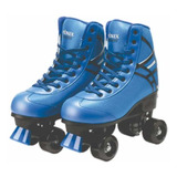 Patins Roller Skate Azul Ajustável 39 Ao 42 - Fenix