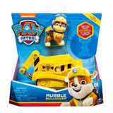 Patrulha Canina Boneco Brinquedo Veiculo Solido Rubble Sunny