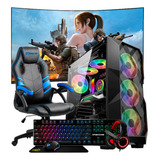 Pc Game I7 Barato Kit Rx 550 4gb Ssd Gamer Completo +cadeira
