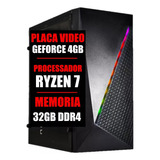 Pc Gamer - Ryzen 7 / Placa Video 4gb / Ssd 480gb / 32gb Ddr4