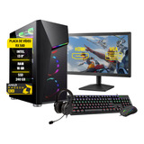 Pc Gamer Completo I3 9° 16gb Rx 580 8gb Ssd 240 1tb Monitor