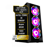 Pc Gamer Fácil Intel I9 10900f 8gb Gtx 1050ti 4gb Ssd 240gb