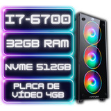 Pc Gamer I7-6700 32gb Ram Nvme