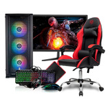 Pc Gamer Intel Ssd 1tb/ Gtx1650+ Kit Full Hd E Cadeira Game 