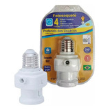 Pct 03 Sensor Soquete E27 Relé Fotocélula Noite Dia C/ Timer