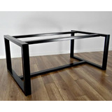 Pé Base Mesa Reforçada Metalon Estilo Industrial C170xa73x85
