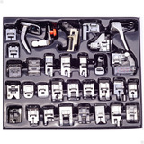 Pé Calcador Sapata Kit 32 Peças Maquina De Costura Doméstica