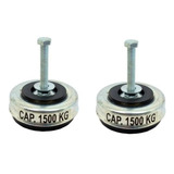 Pé Nivelador Amortecedor Maquina/sapata Borracha 3/8 Kit C 2