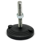 Pé Nivelador Articulado Antivibra Base 100 M16x250 Aço(04 Un