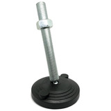 Pé Nivelador Articulado Base 100 M12x148 Inox ( 04 Peças)