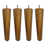 Pé Palito 18cm De Madeira Rosca 5/16 Sofá Puff Banco Poltrona Puff Recamier Cama Box Kit 4 Pés