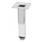 Pé Regulável Móveis Sofá Armário Gabinete 10cm Inox Kit C/ 6