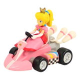 Peach Carrinho Kart Quadriciclo Pull-back Racers
