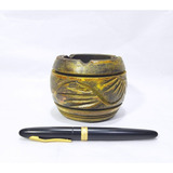 Peça Decorativa Madeira Maciça Antiga Artesan 10x7,5cm 270g