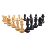 Peças De Xadrez Rei 10 Cm Chumbadas Madeira Total Luxo