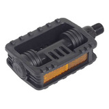 Pedal 1/2 Fino Plastico Metalciclo Mirim Infantil Refletor Cor Preto