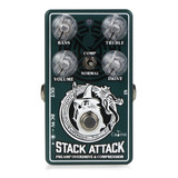 Pedal Caline Stack Attack Preamp Overdrive Compressor + Nf