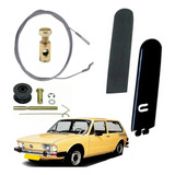 Pedal Chapa Acelerador + Capa + Reparo Brasilia Carb Simples