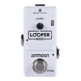 Pedal De Efeito Ammoon Nano Series Nano Looper Ap-09 Branco